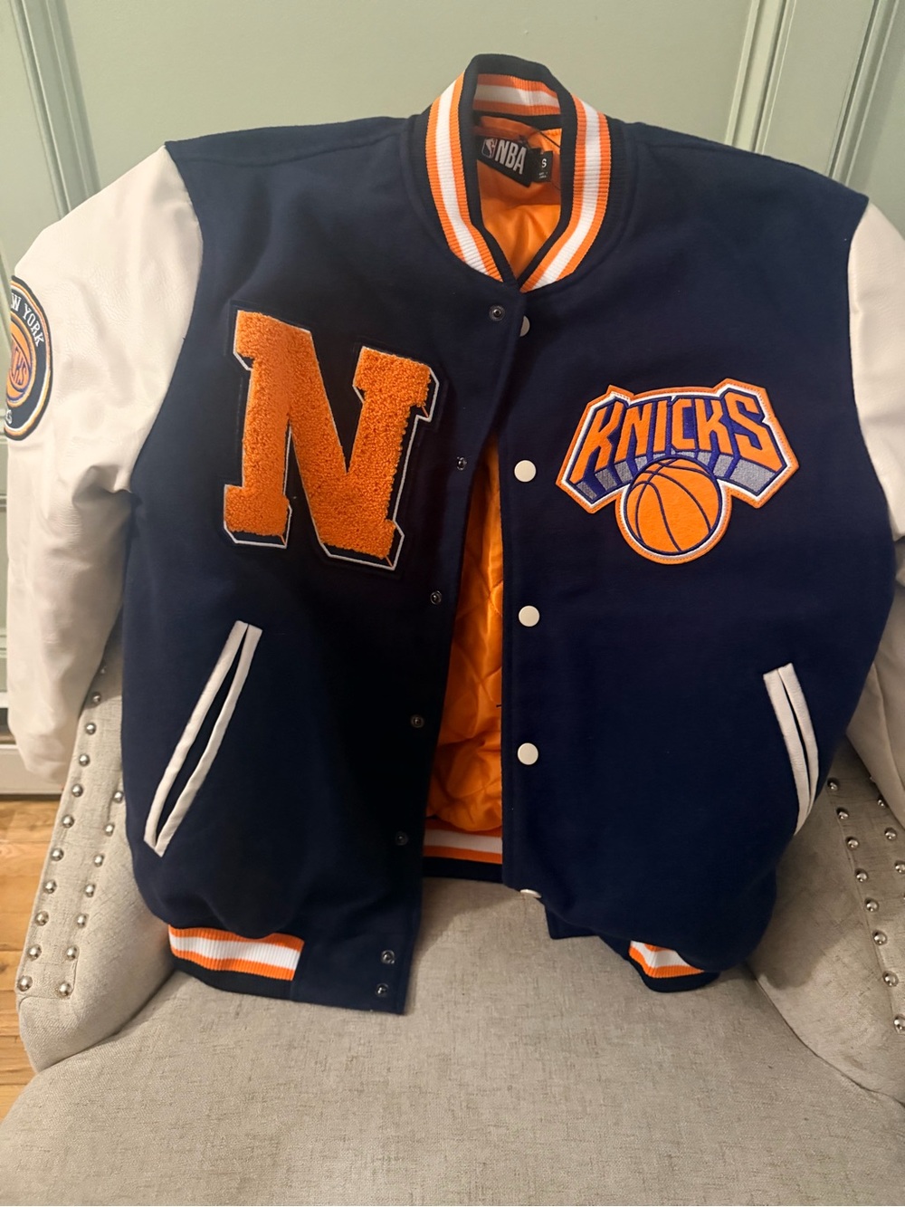 New York Knicks Varsity Jacket- Unisex